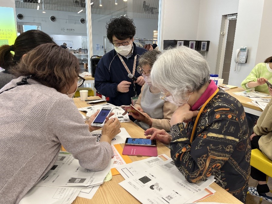 スマートフォン講座の様子