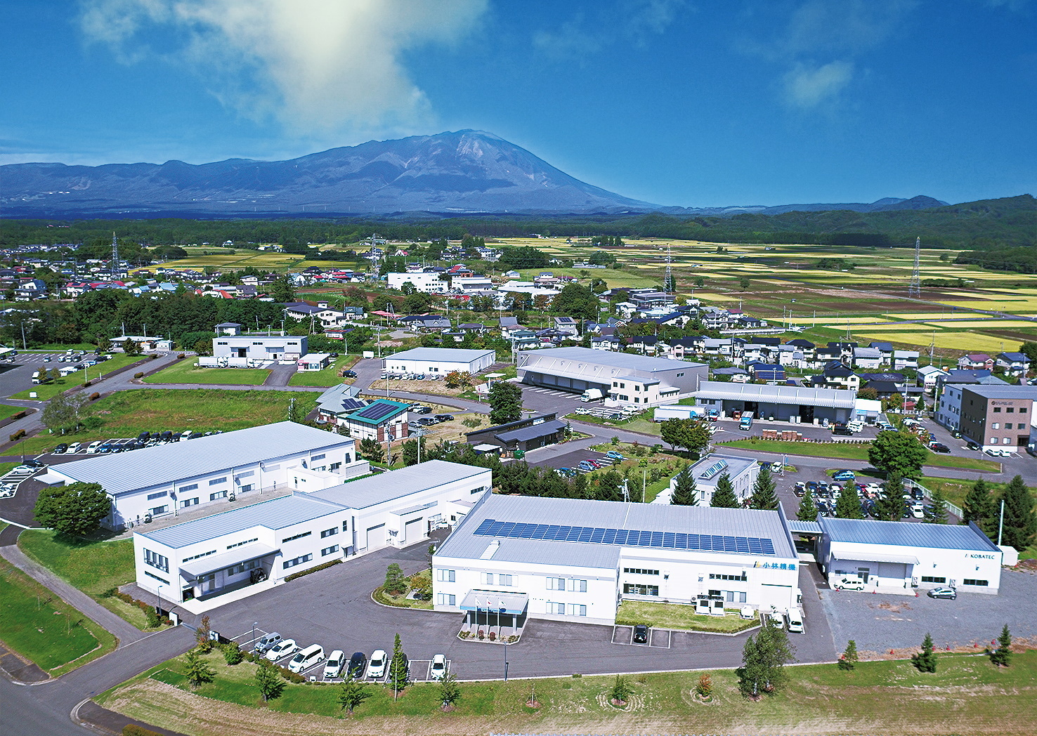 株式会社小林精機上空からの外観