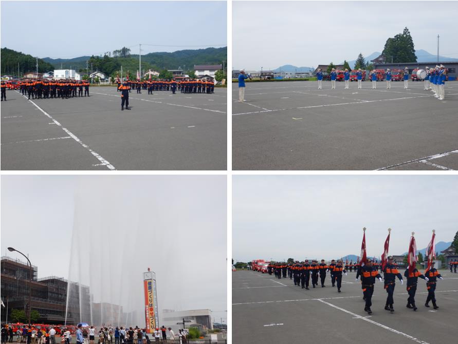 令和6年度滝沢市消防演習の様子