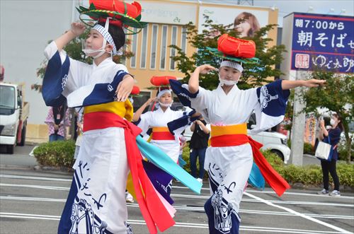 滝沢市さんさ踊り保存会ミニライブの様子3