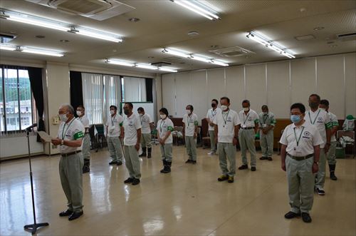 農地パトロール出発式の様子2