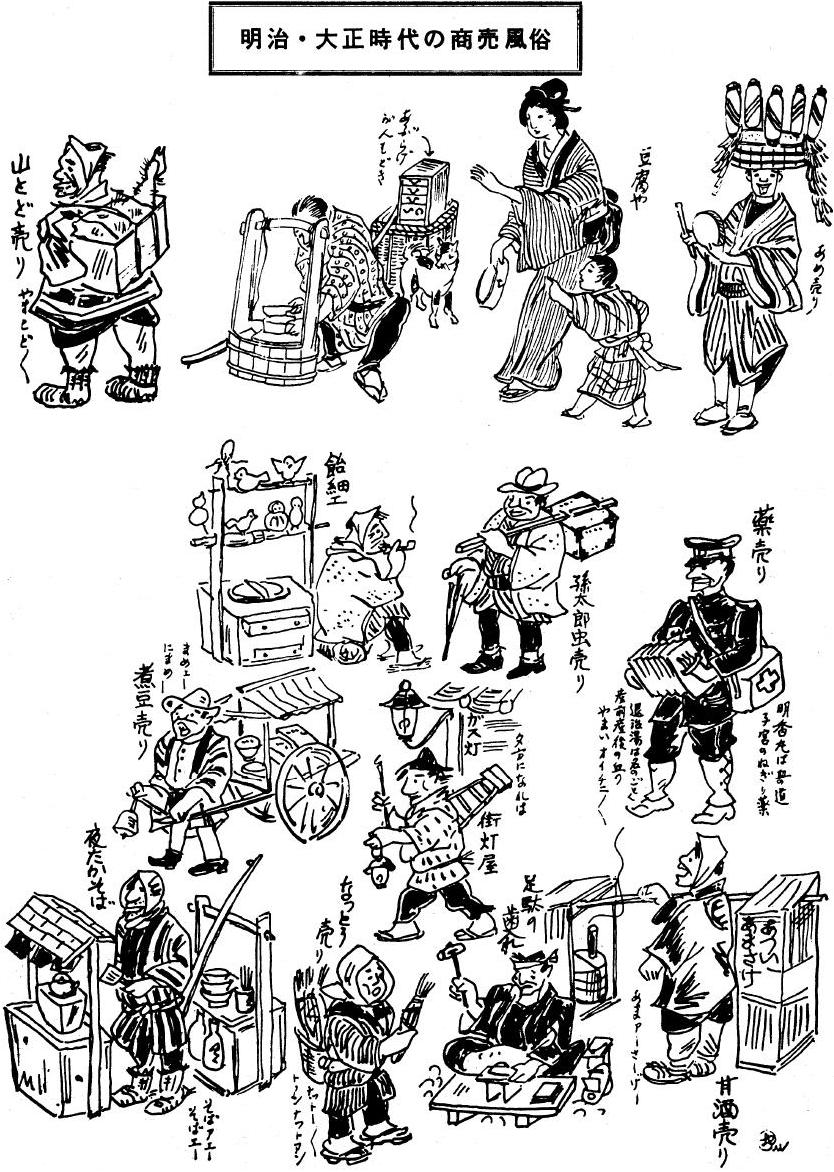 明治・大正時代の商売風俗