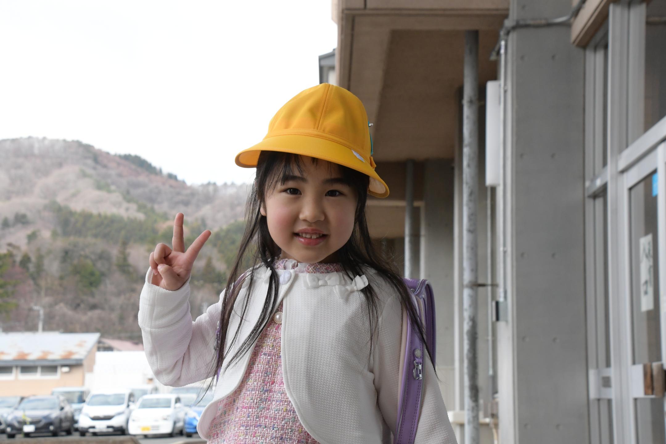 いい笑顔の新入生