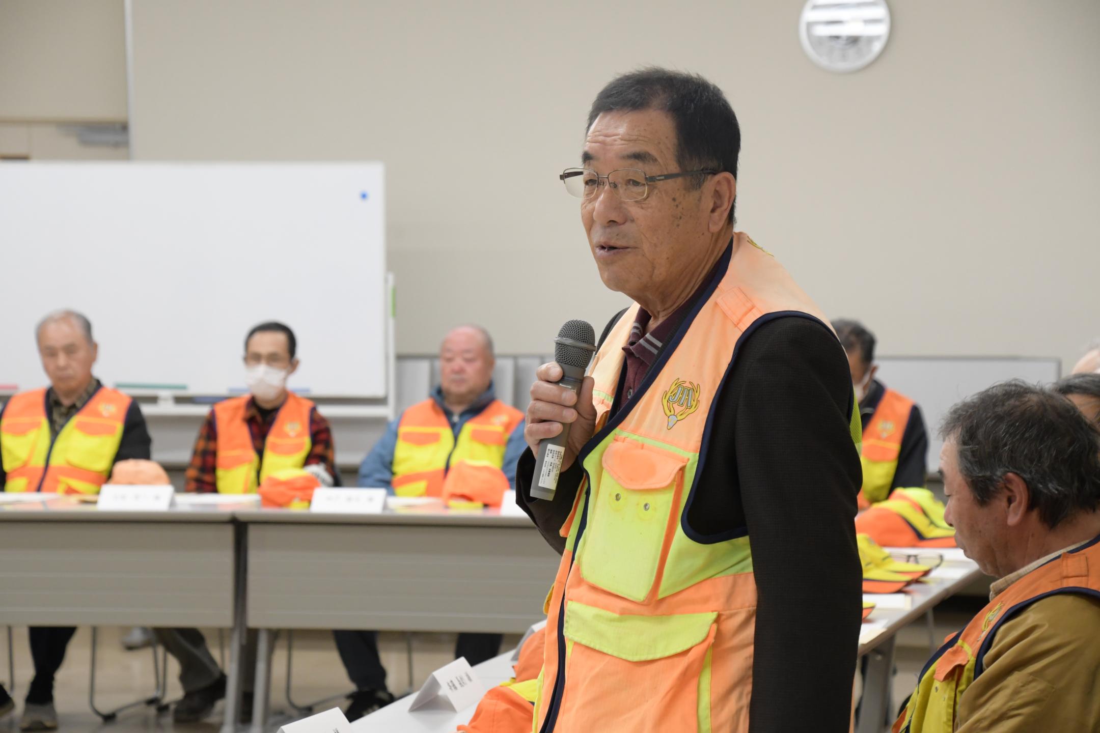 決意を語る佐々木さん