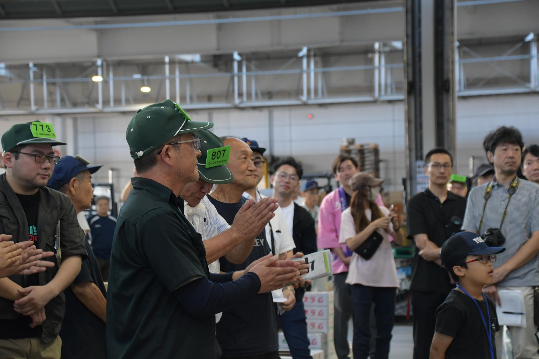 競り落とされたときの様子