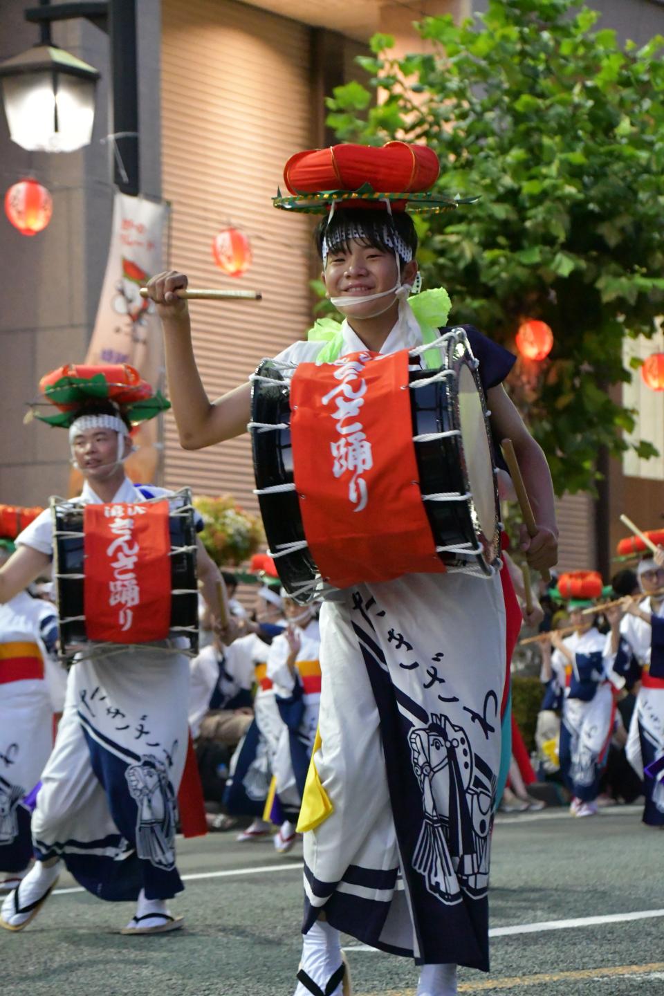 滝沢市さんさ踊り保存会の太鼓