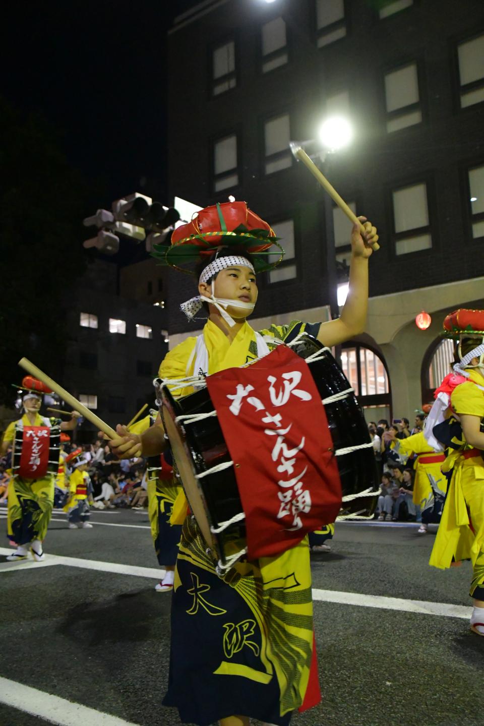 大沢さんさ踊り保存会の太鼓