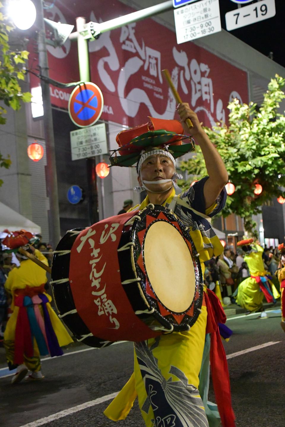 大沢さんさ踊り保存会の太鼓