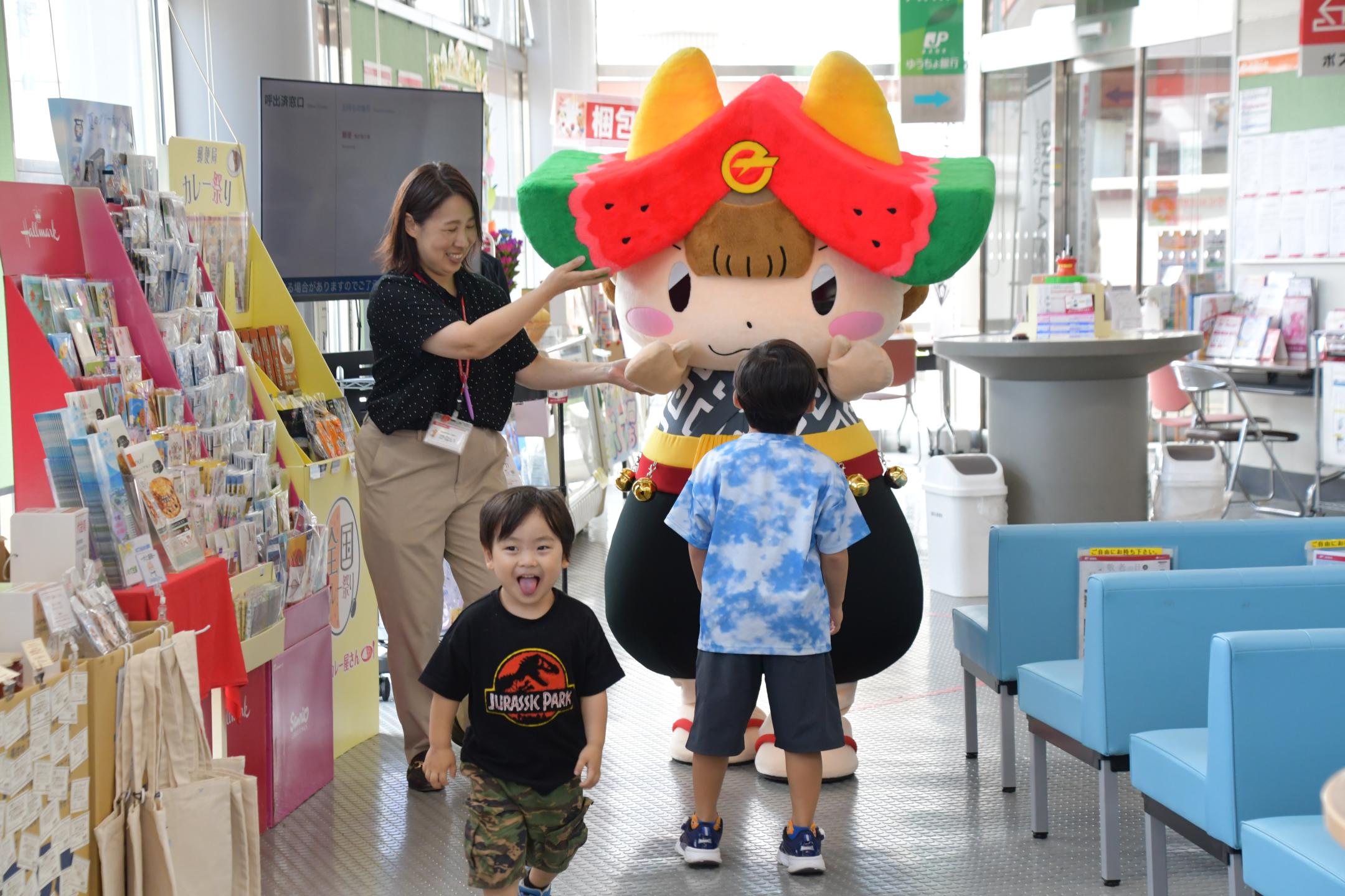 ちゃぐぽんを笑顔で迎える児玉さんの子どもたち